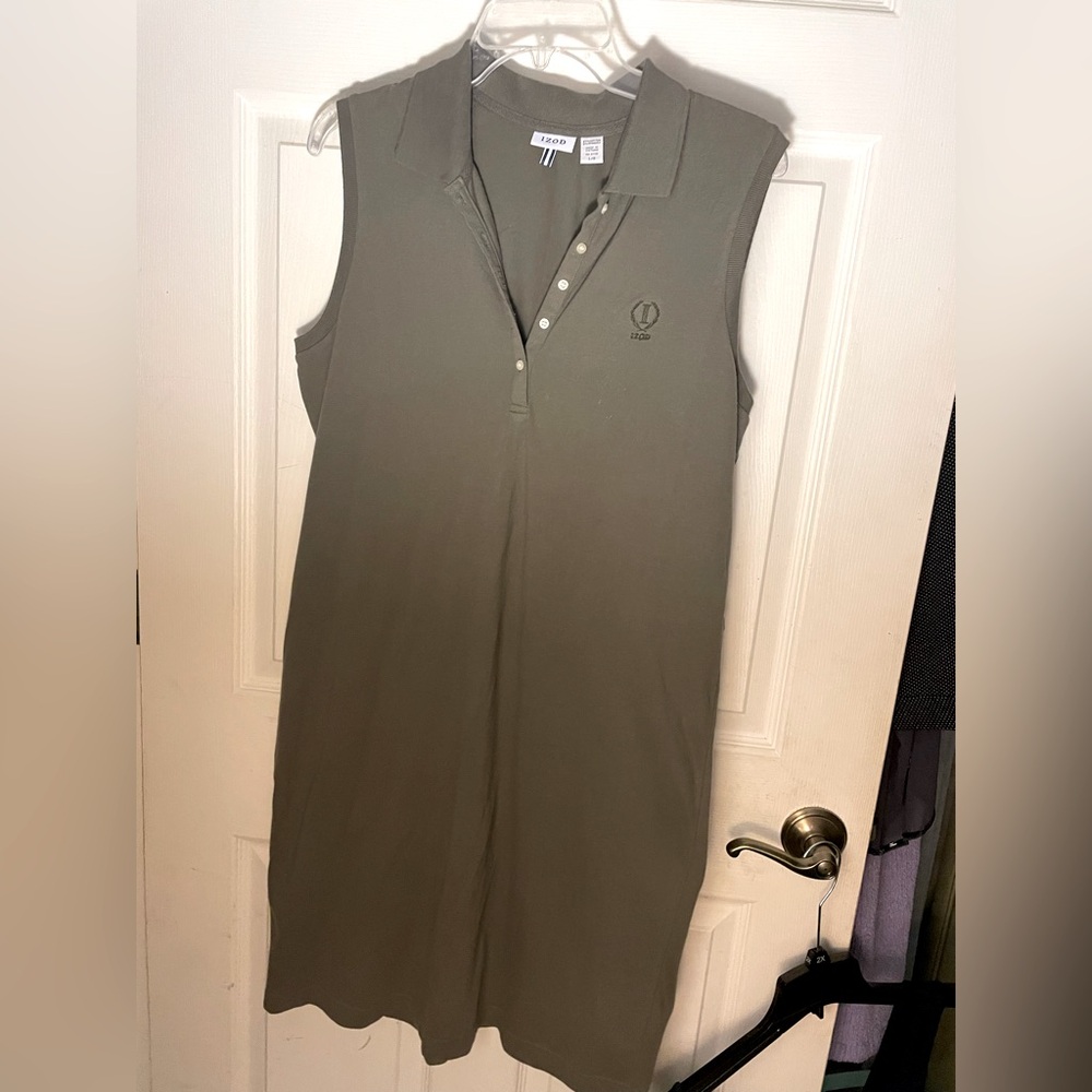 Izod Little Green Knit Dress